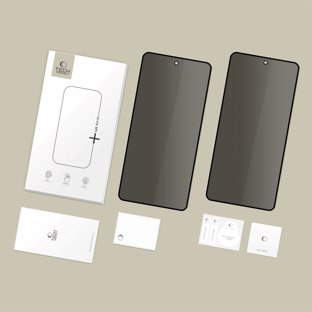 Samsung Galaxy S26 Ultra Tech-Protect Glass Spy+ Screen Protection Glass - Privacy Function - 2 pcs. - Transparent