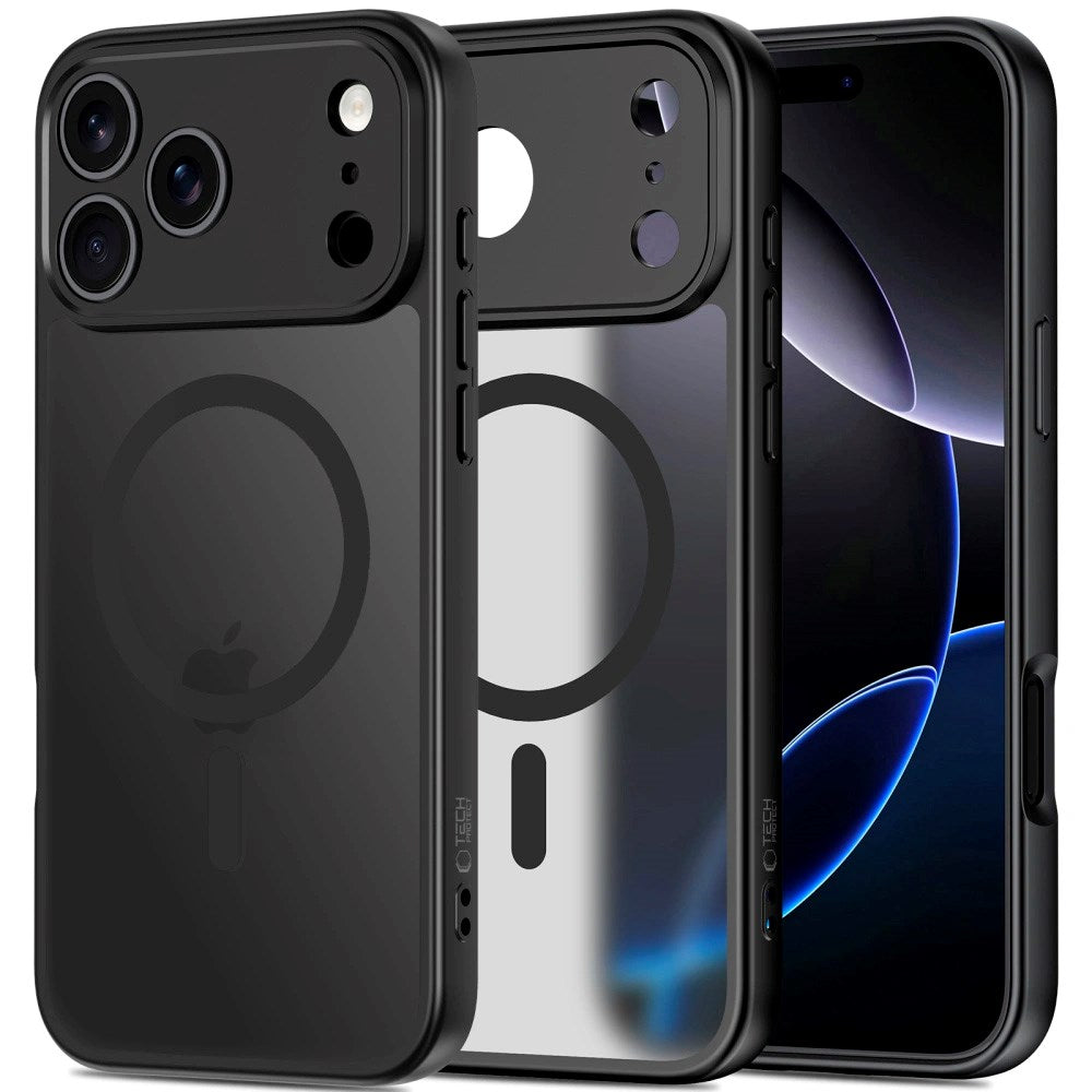 iPhone 17 Pro Max Tech-Protect BasicMag Hybrid Case - MagSafe Compatible - Matte Black