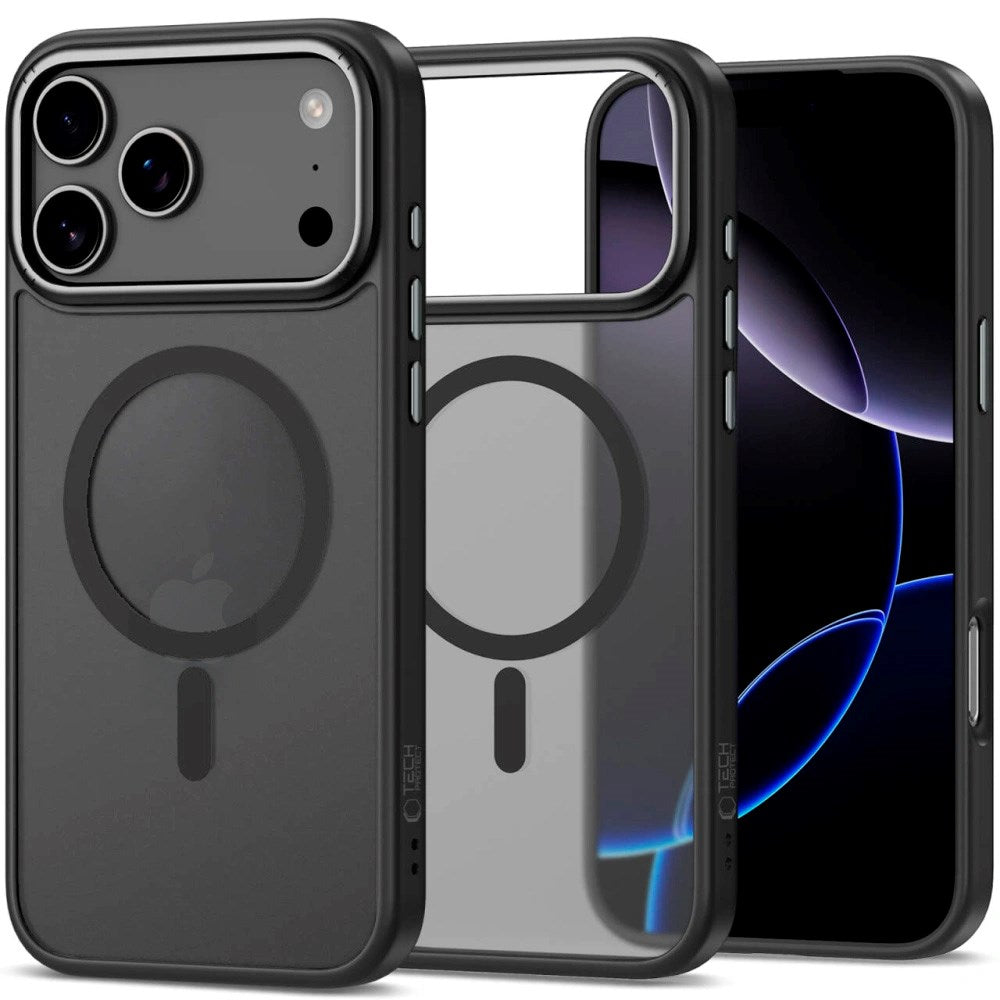 iPhone 17 Pro Max Tech-Protect CamEdge Hybrid Case - MagSafe Compatible - Matte Black