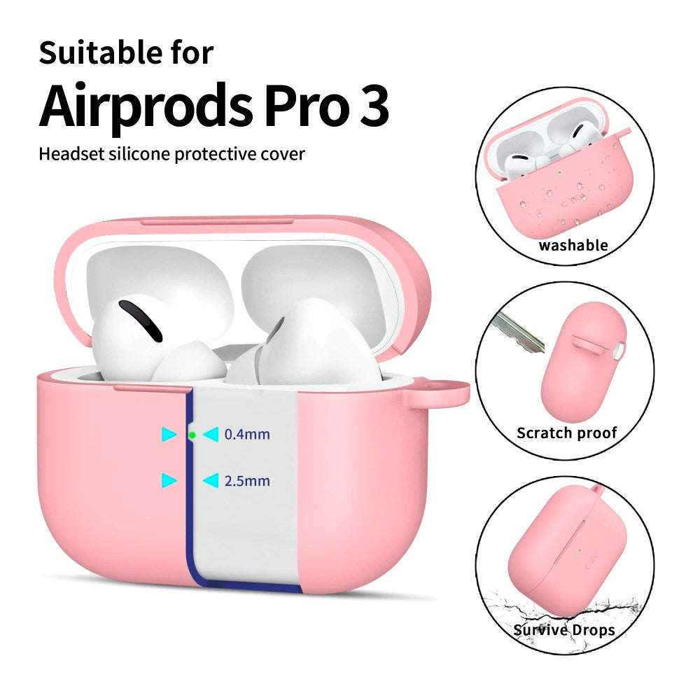 Apple AirPods Pro (3rd gen.) Tech-Protect Silicone Hook Case - Pink