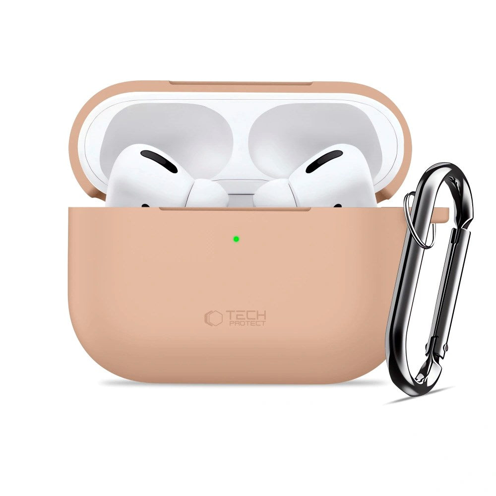 Apple AirPods Pro (3rd gen.) Tech-Protect Silicone Hook Case - Beige