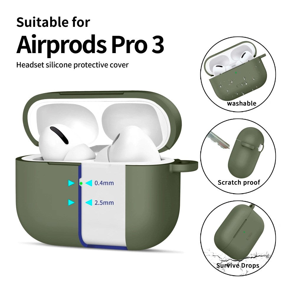 Apple AirPods Pro (3rd gen.) Tech-Protect Silicone Hook Case - Green