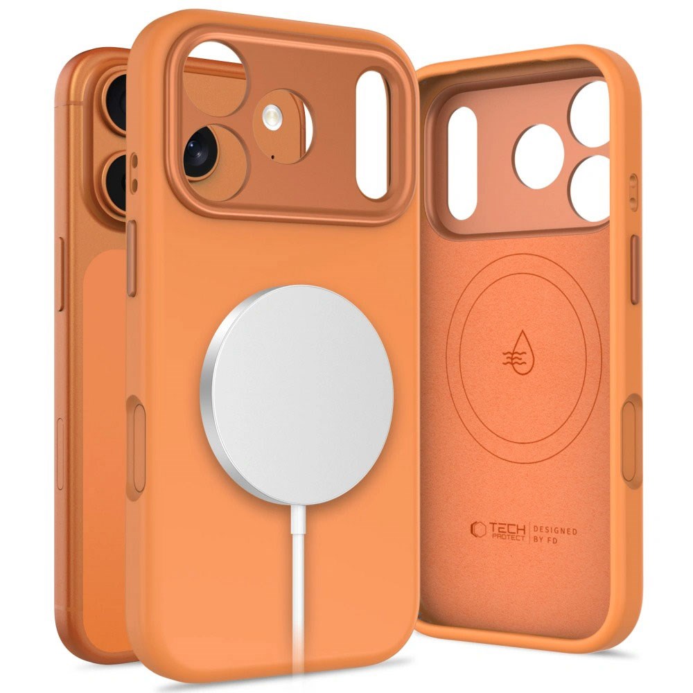 iPhone 17 Pro Tech-Protect Uniq Hybrid Case - MagSafe Compatible - Orange