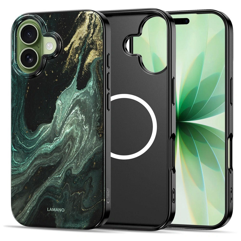 iPhone 17 Tech-Protect Lamano Case - MagSafe Compatible - Verde Aura