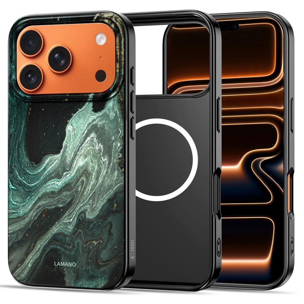 iPhone 17 Pro Max Tech-Protect Lamano Case - MagSafe Compatible - Verde Aura