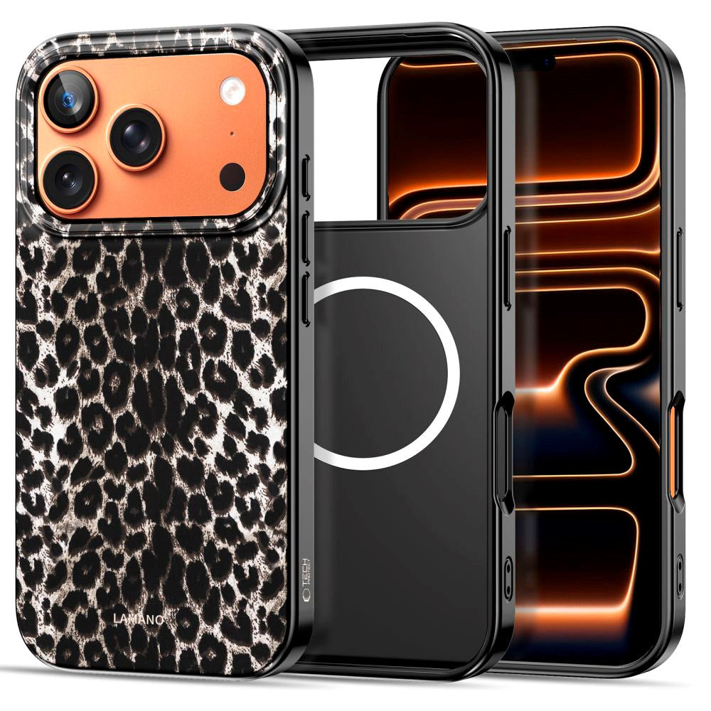 iPhone 17 Pro Max Tech-Protect Lamano Case - MagSafe Compatible - Leopard
