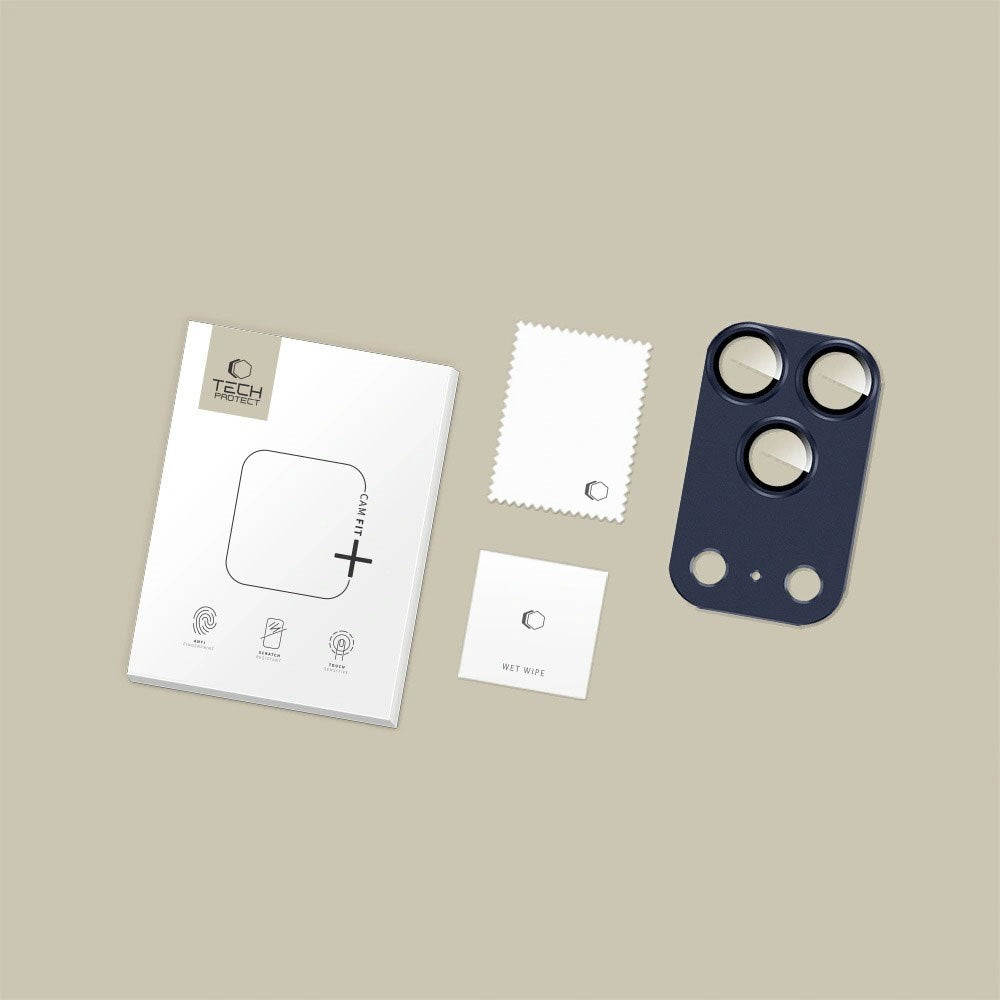 iPhone 17 Pro Max Tech-Protect Cam Fit+ Camera Lens Protector Glass - Blue