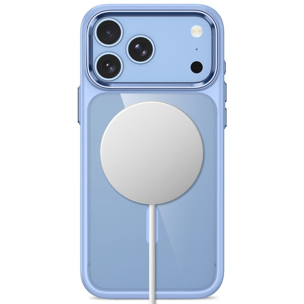 iPhone 18 Pro / 17 Pro Tech-Protect MagMat Case - MagSafe Compatible - Transparent / Light Blue