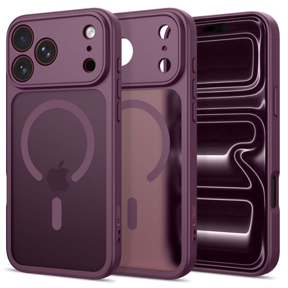 iPhone 17 Pro Max / 18 Pro Max Tech-Protect BasicMag Hybrid Case - MagSafe Compatible - Matte Red