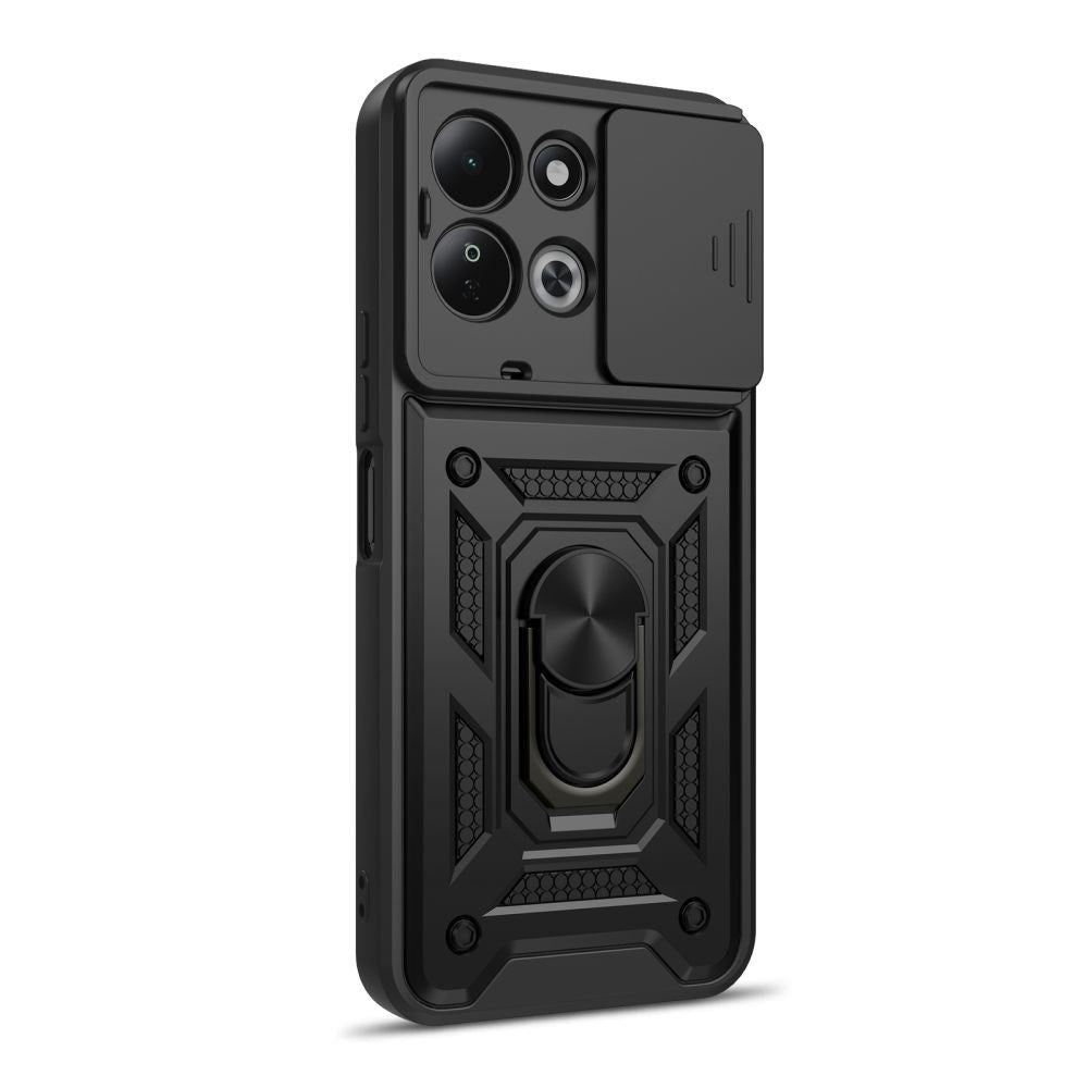 Xiaomi Redmi 17 (5G) / (4G) Tech-Protect Camshield Pro Case w. Camera Slider & Kickstand - Black