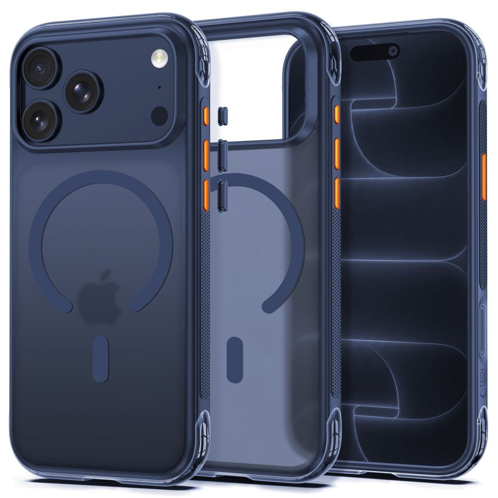 iPhone 18 Pro / 17 Pro Tech-Protect MagAir Case - MagSafe Compatible - Matte Blue