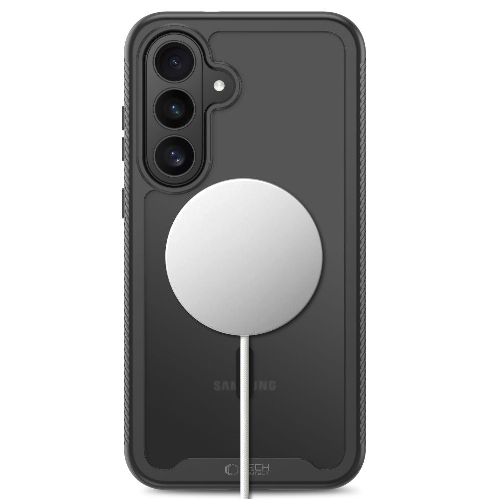 Samsung Galaxy S26 FE Tech-Protect Defense Case with Screen Protector - MagSafe Compatible - Matte Black