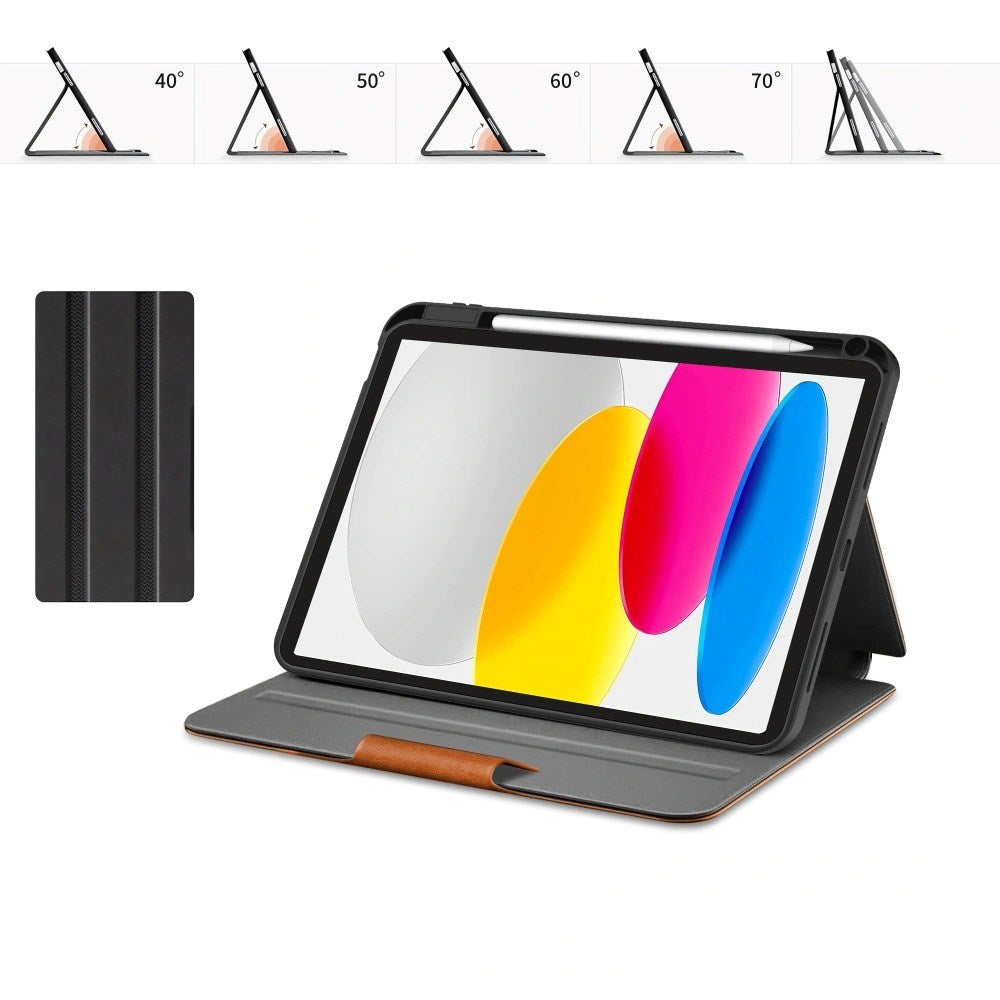 iPad 11" (2025) / 10.9" (2024 / 2022) Tech-Protect Fleece Flip Case - Brown