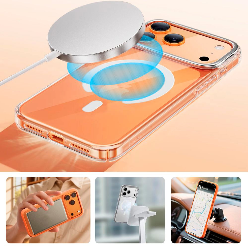 Tech-Protect Magnetic MagSafe Ring with Installation Frame – White