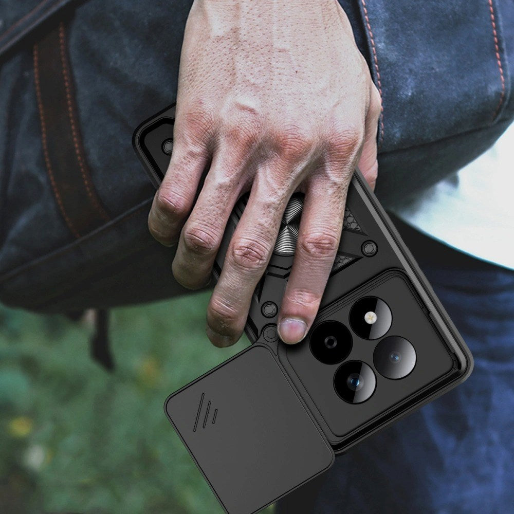 Xiaomi Redmi Note 15 Pro Tech-Protect Camshield Case with Magnetic Ring & Stand Function - Black