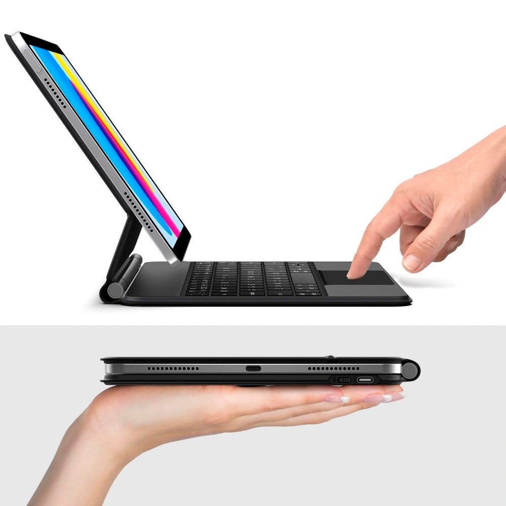 iPad 11" (2025) / 10.9" (2024/2022) Tech-Protect Case with English Keyboard - Black