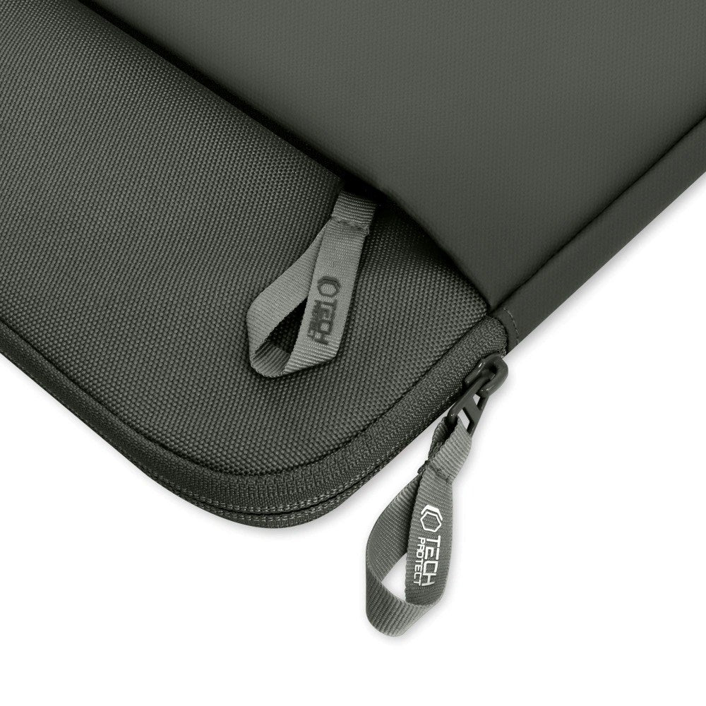 Tech-Protect MacBook / Laptop 13-14" Sleeve with Lined Inside & Pocket - Dark Green