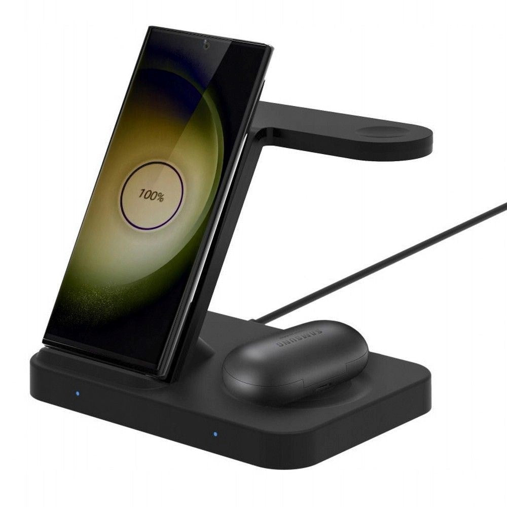 Tech-Protect Qi15W-A37 3-in-1 Wireless Charger for Apple and Android - Black