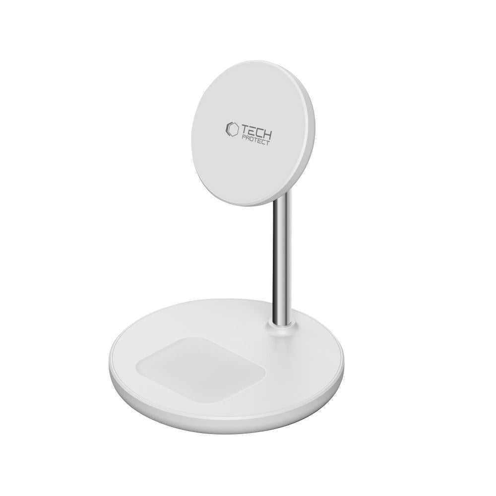 Tech-Protect 2in1 Magnetic MagSafe Wireless Charger Qi15W-A39 - White