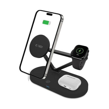 Tech-Protect 3-in-1 Magsafe Wireless Charger - Black
