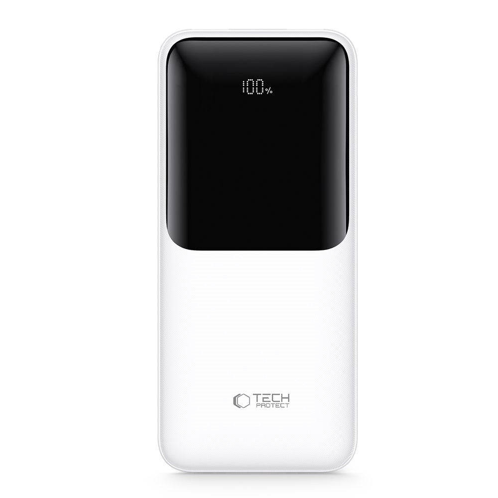 Tech-Protect Powerbank 10000mAh – Fast Charging with 22.5W - White