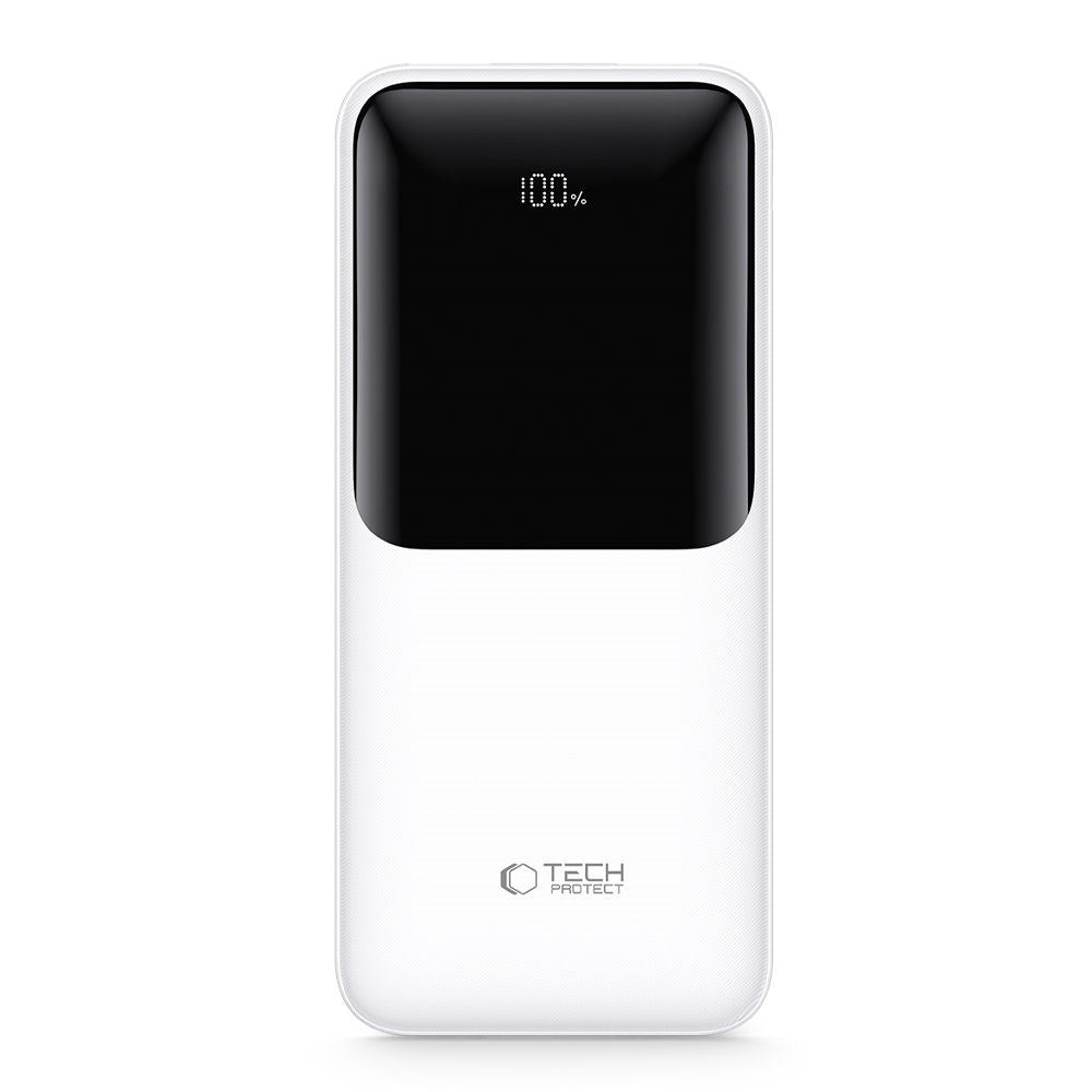Tech-Protect Powerbank 20000mAh – Fast Charging with 22.5W - White