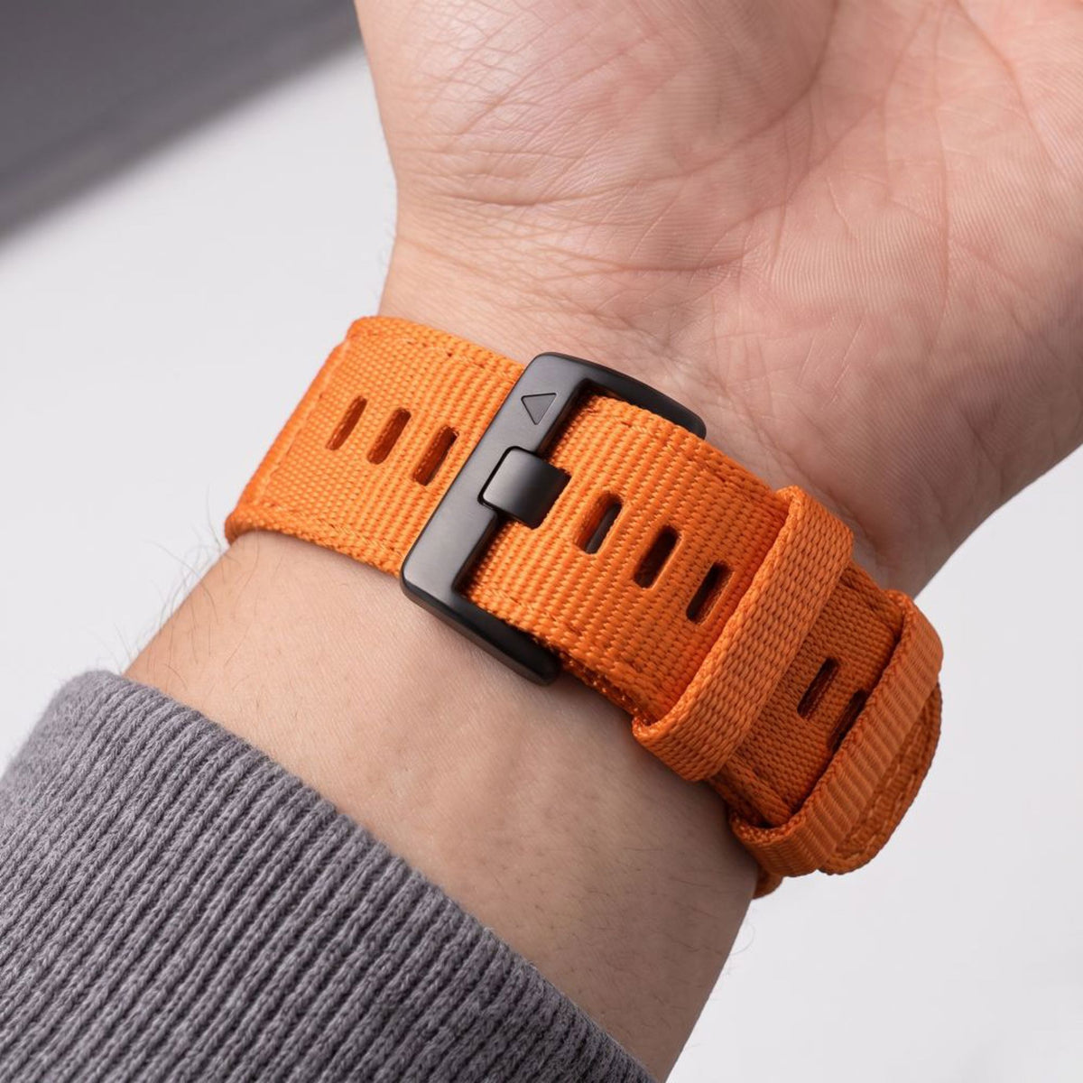 Universal Garmin 22mm QuickFit Tech-Protect Classic Nylon Strap - Orange