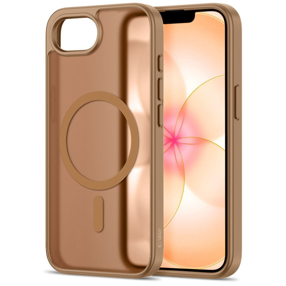 iPhone 17e / 16e Tech-Protect BasicMag Hybrid Case - MagSafe Compatible - Matte Brown