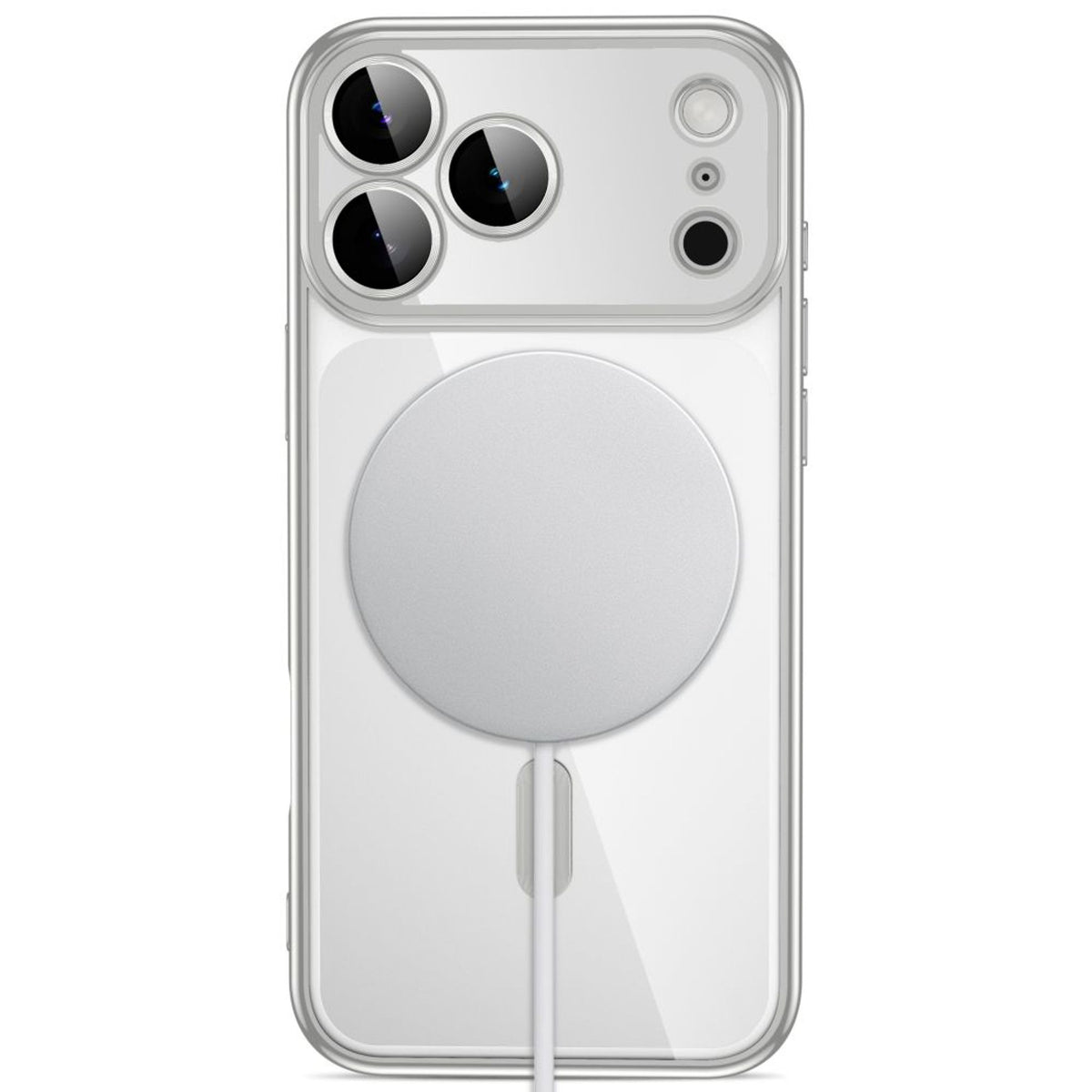 iPhone 18 Pro / 17 Pro Tech-Protect MagFlex Case - MagSafe Compatible - Silver / Transparent