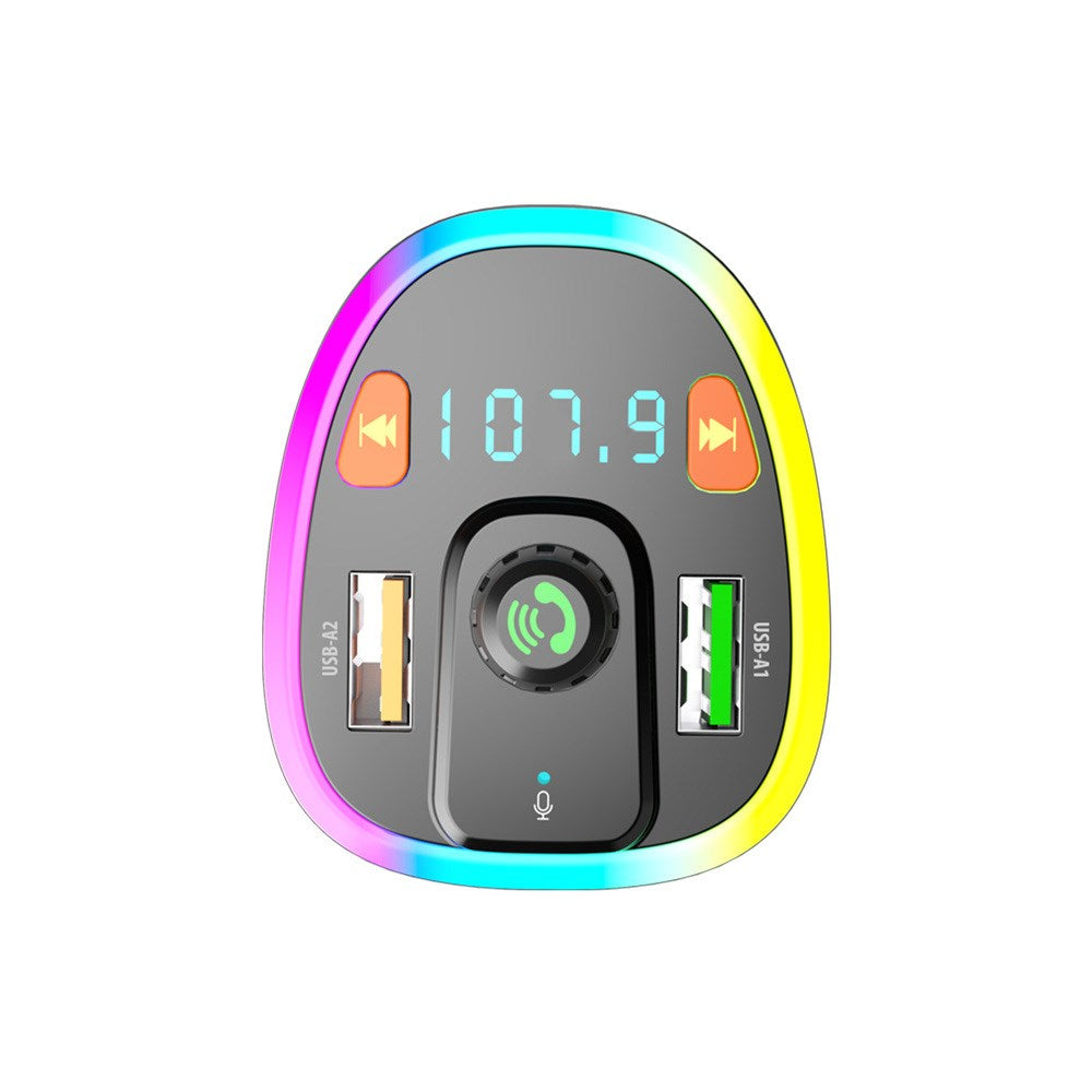 Maxlife Bluetooth FM Transmitter - 2x USB-A - Black