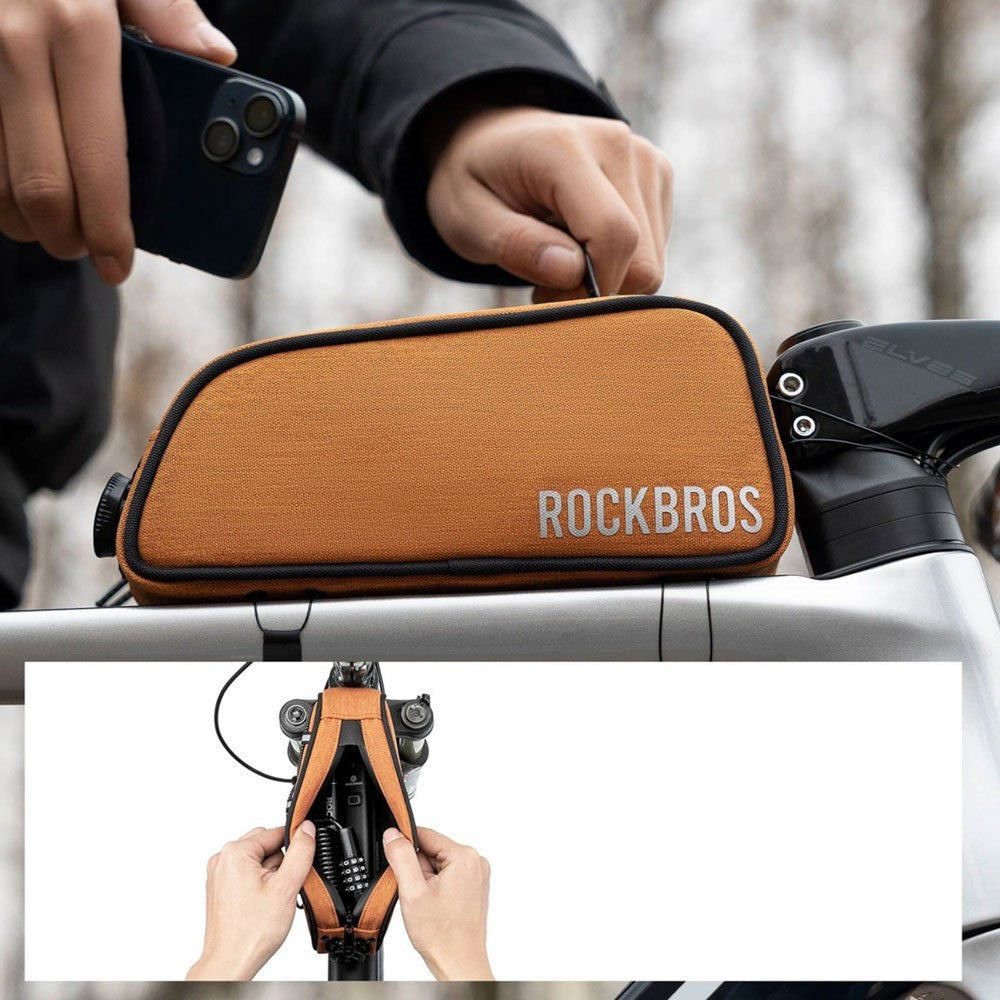 Rockbros Bike Frame Bag - 0.7L - Orange