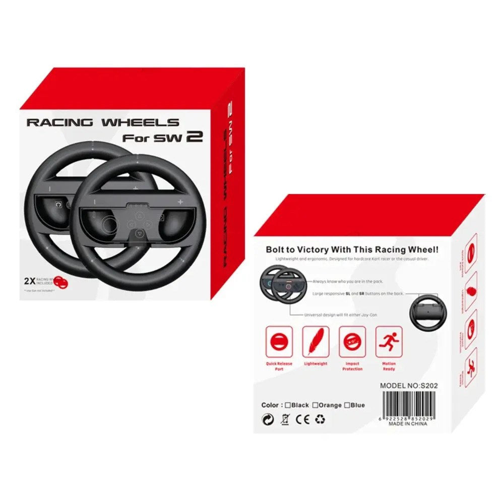 Nintendo Switch 2 Joy-Con Hurtel Racer Wheel - 2 pcs. - Black