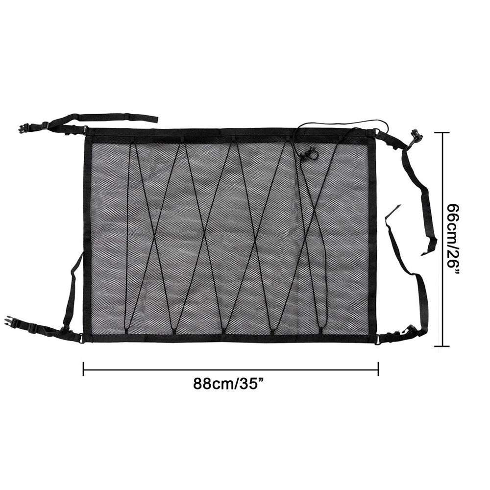 Wozinsky Universal Organizer Net for Car Ceiling – Black