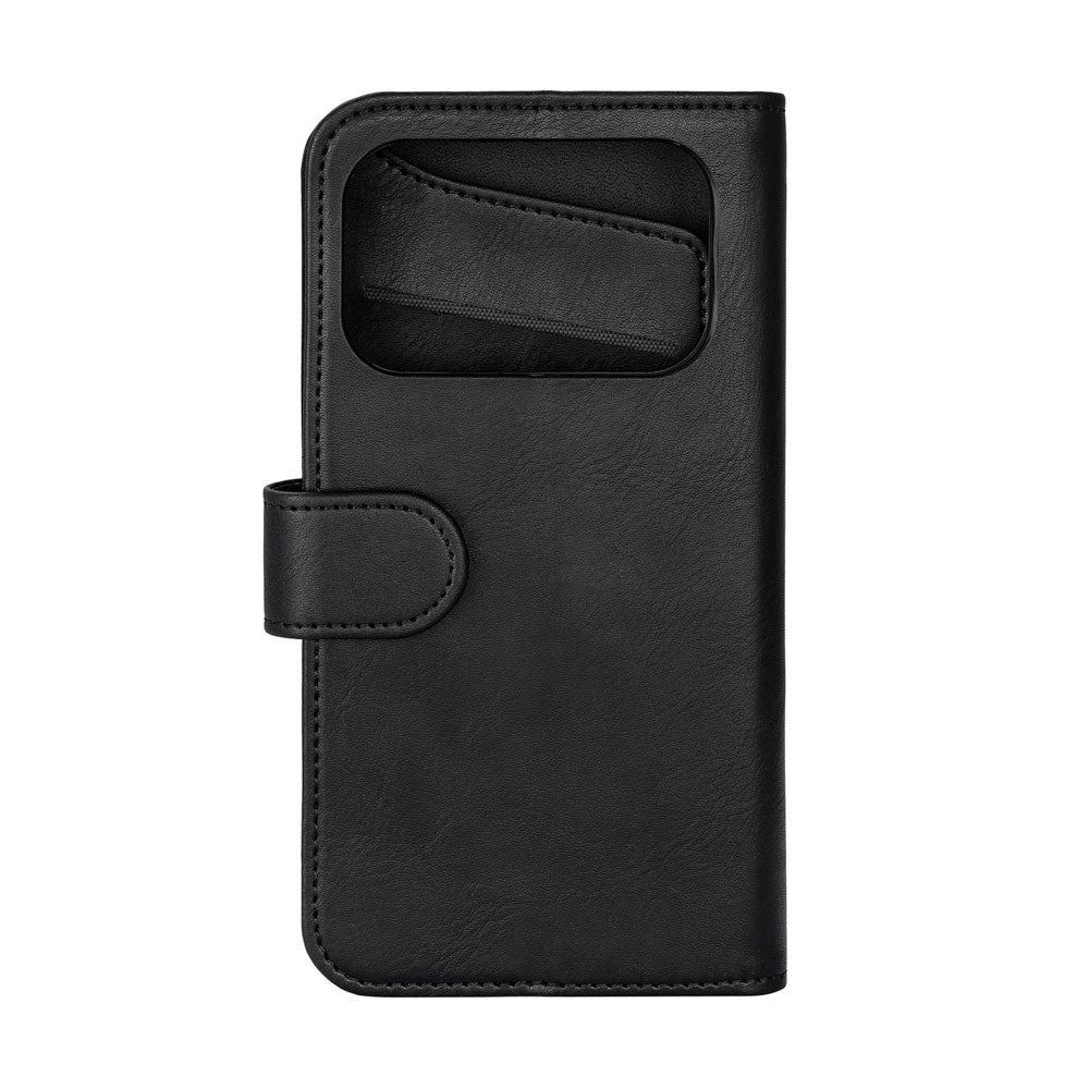 iPhone 17 Pro GEAR Faux Leather Flip Case - MagSafe Compatible - Black