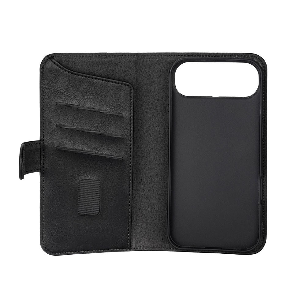 iPhone Air GEAR Faux Leather Flip Case - MagSafe Compatible - Black