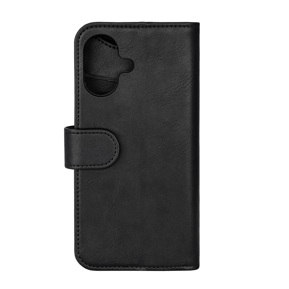 iPhone 17 GEAR Faux Leather Flip Case - MagSafe Compatible - Black