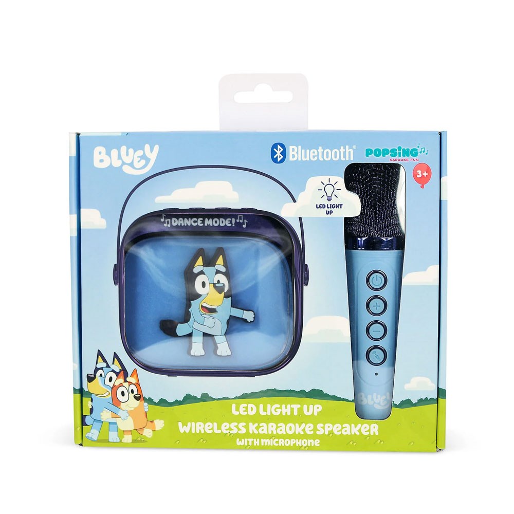 OTL BLUEY Karaoke Set with Wireless Speaker & Microphone - Blue