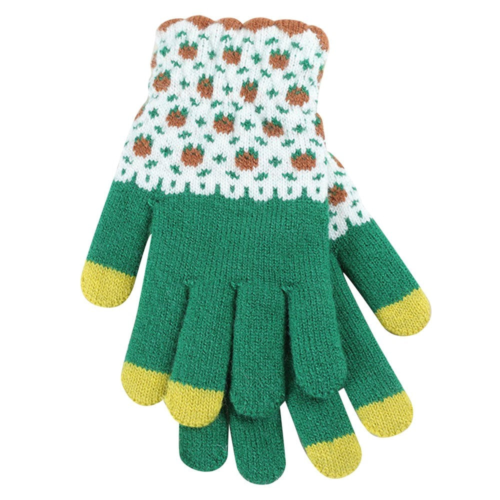 Universal Fabric Gloves - Touch Screen - Green