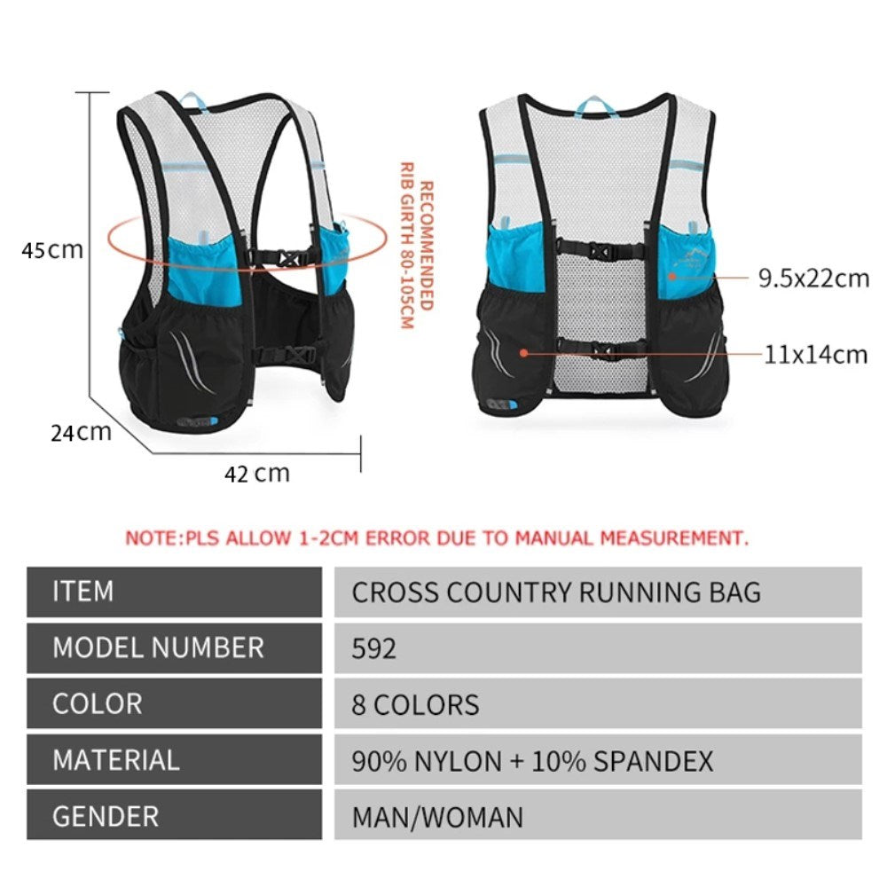 Running Vest with Practical Pockets - Size L - White
