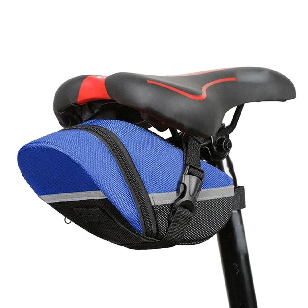 Water-Resistant Bicycle Saddle Bag - Blue