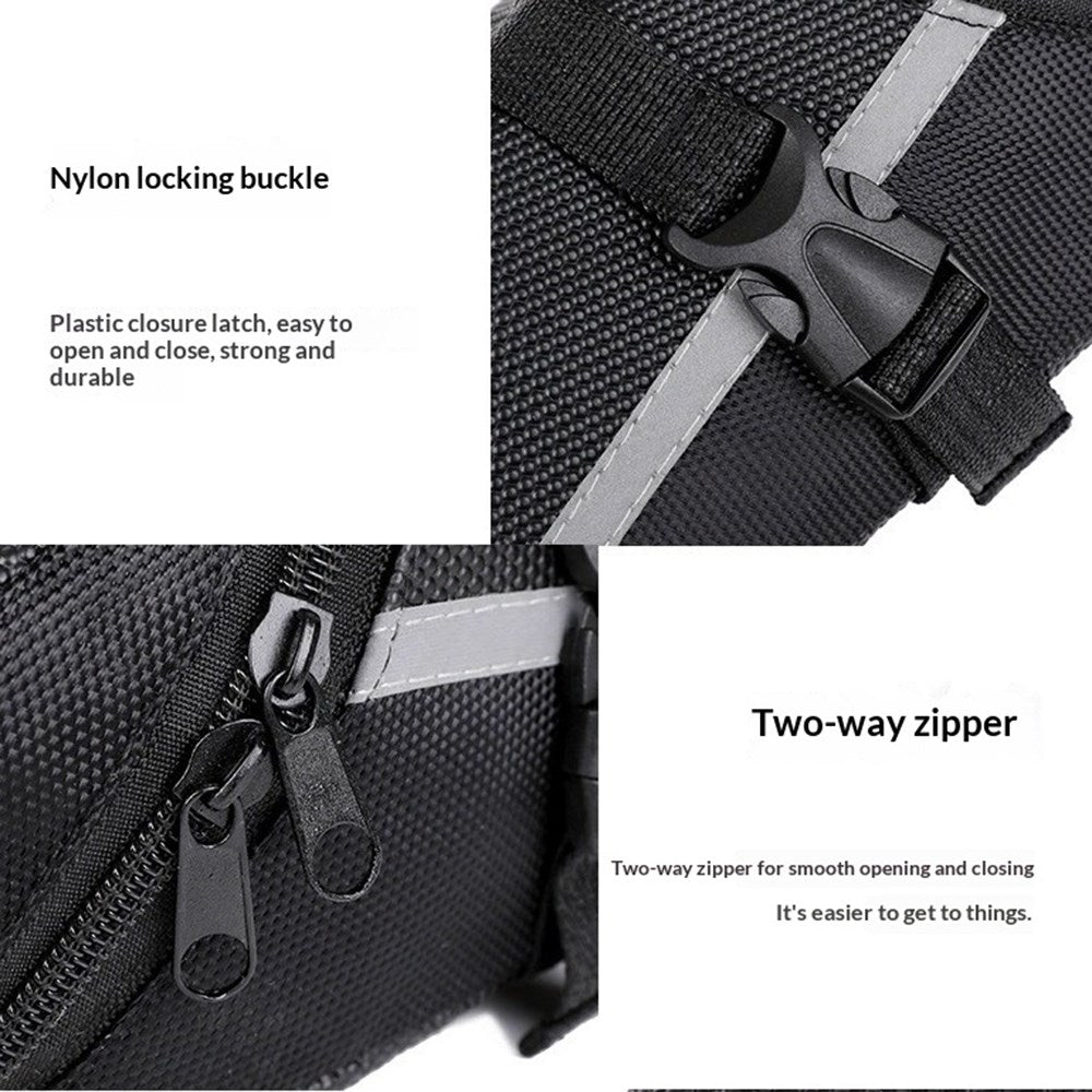 Water-Resistant Bicycle Saddle Bag - Blue