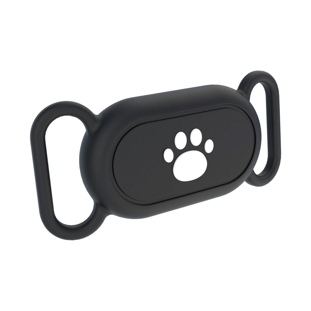 Samsung Galaxy SmartTag 2 Silicone Case for Collar with Motif - Paw - Black