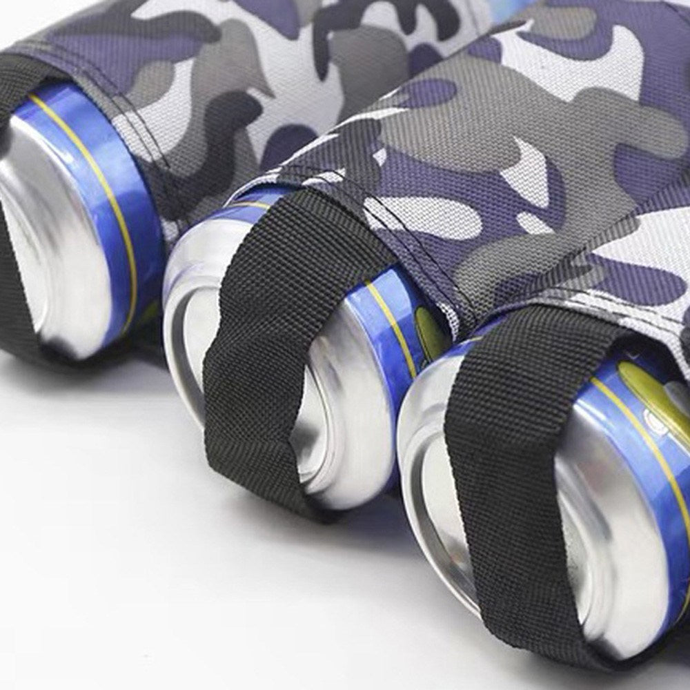 Belt Bag for Cans - 6 Compartments - Black