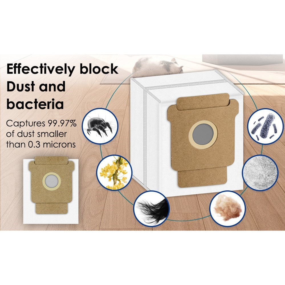 Vacuum Bag for iRobot Roomba Combo / 105 / 205 / 405 Plus / 505 Plus Robot Vacuum Cleaner - White