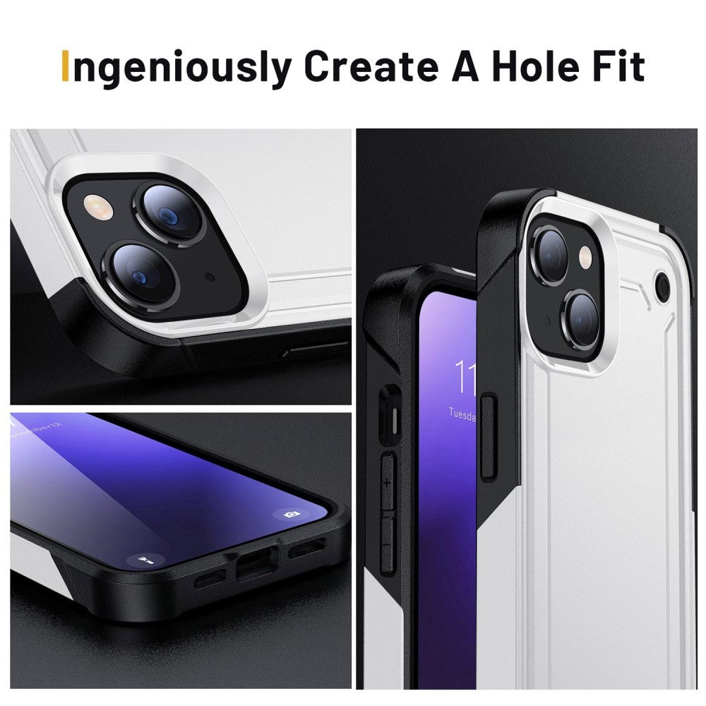 iPhone 14 Pro Shockproof Tough Case - White