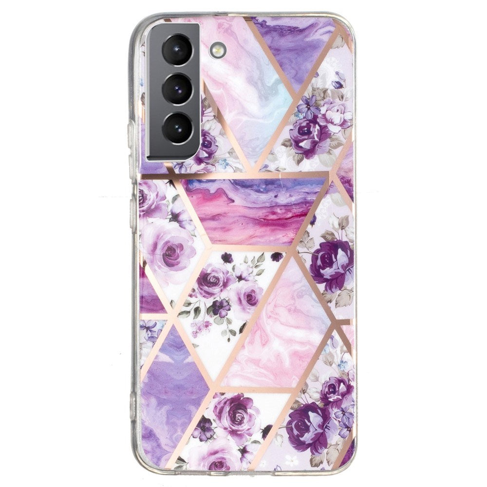 EIDERWOOD Samsung Galaxy S22+ (Plus) Flexible Plastic Case with Geometric Design - Purple / Pink