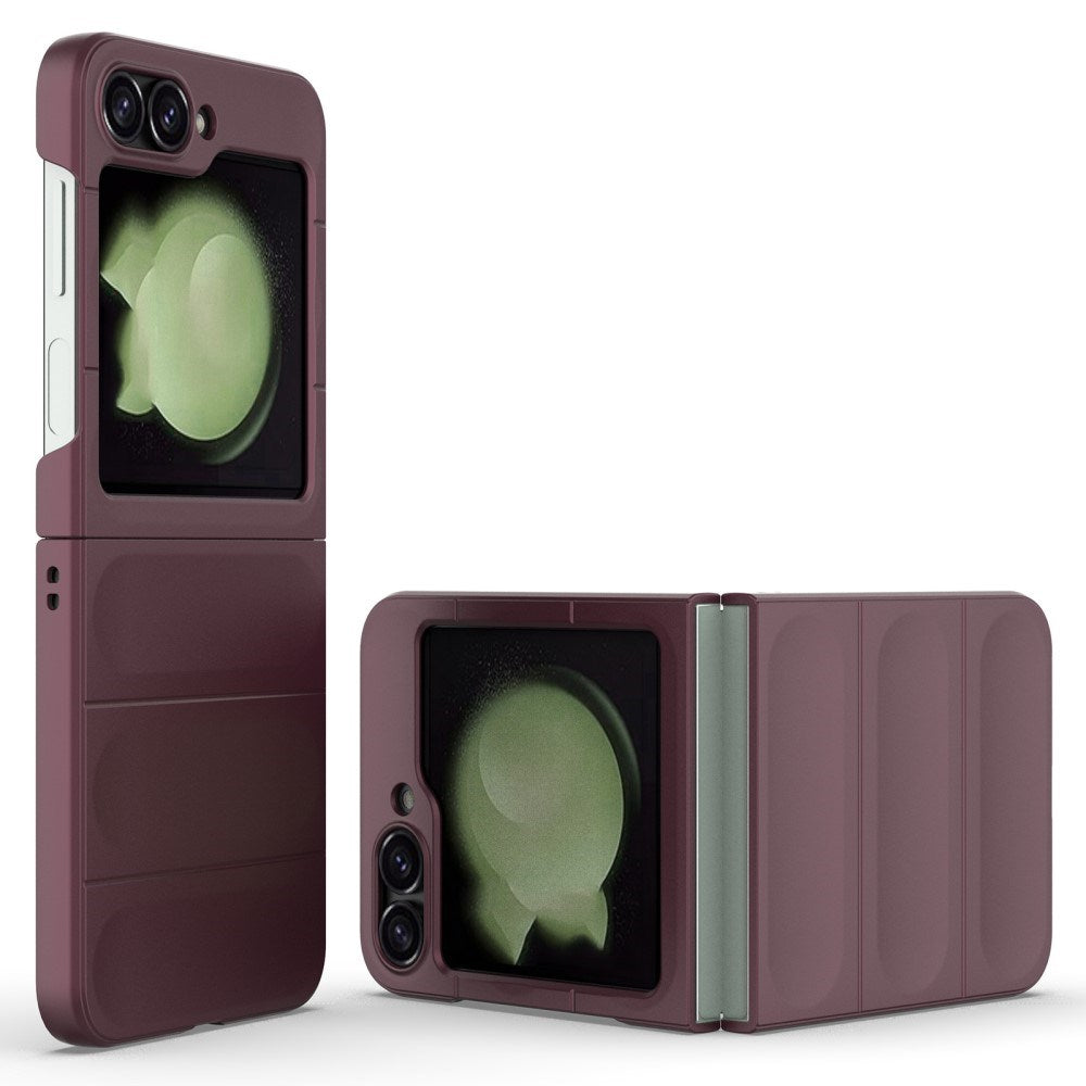 EIDERWOOD Samsung Galaxy Z Flip7 FE / Flip6 Flexible Plastic Case - Wine Red