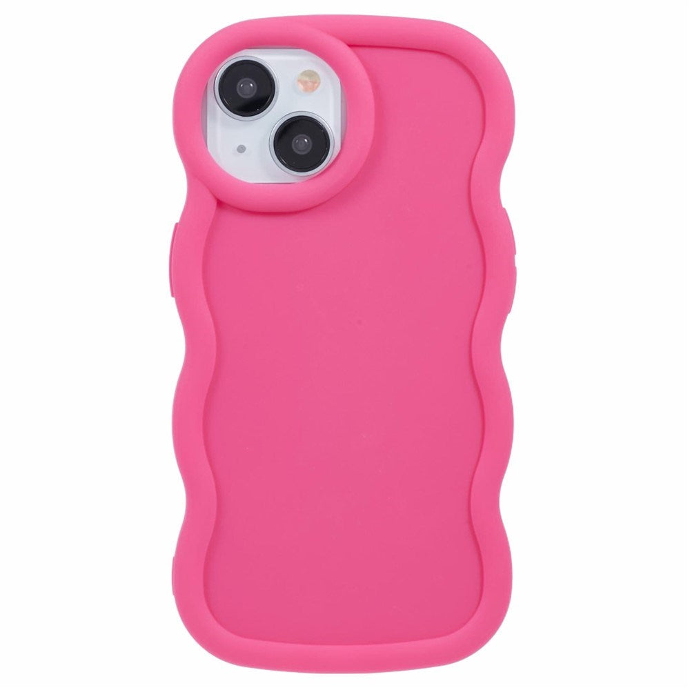 iPhone 15 EIDERWOOD Flexible Plastic Wavy Case - Pink