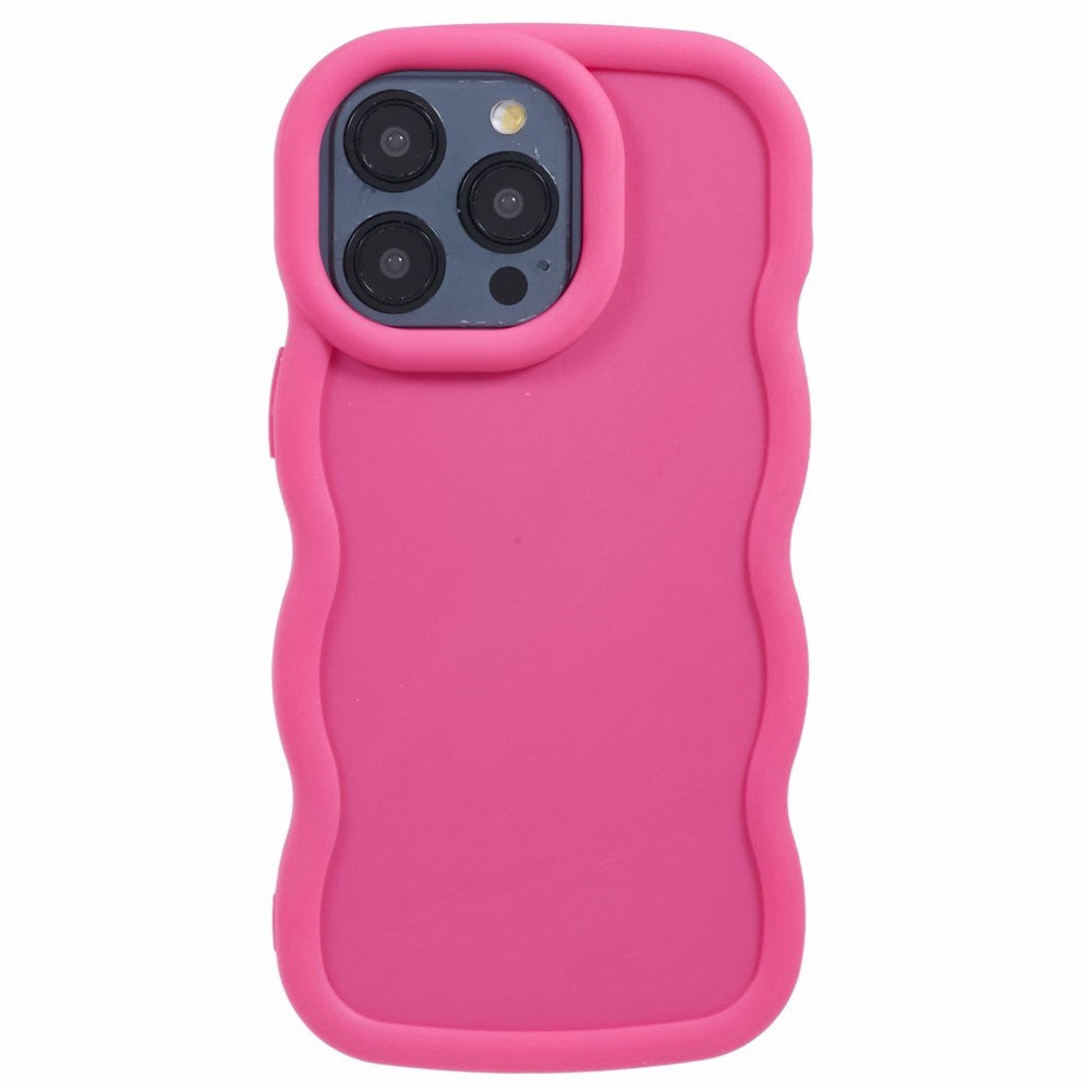 iPhone 14 Pro EIDERWOOD Flexible Plastic Wavy Case - Pink