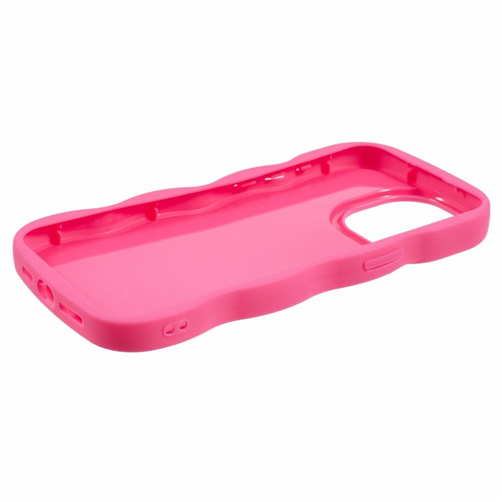 iPhone 12 / 12 Pro EIDERWOOD Flexible Plastic Wavy Case - Pink